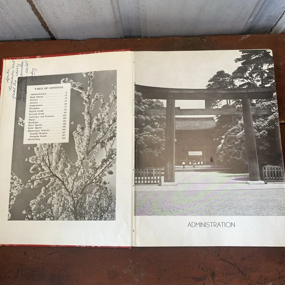 1955 YOKOHAMA YO-HI American High School Yearbook‎ Yokohama, JAPAN